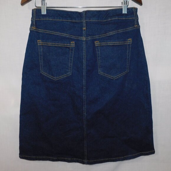 Joe Fresh Womens 8 Dark Wash Classic Denim Jean Skirt NEW - Picture 6 of 7